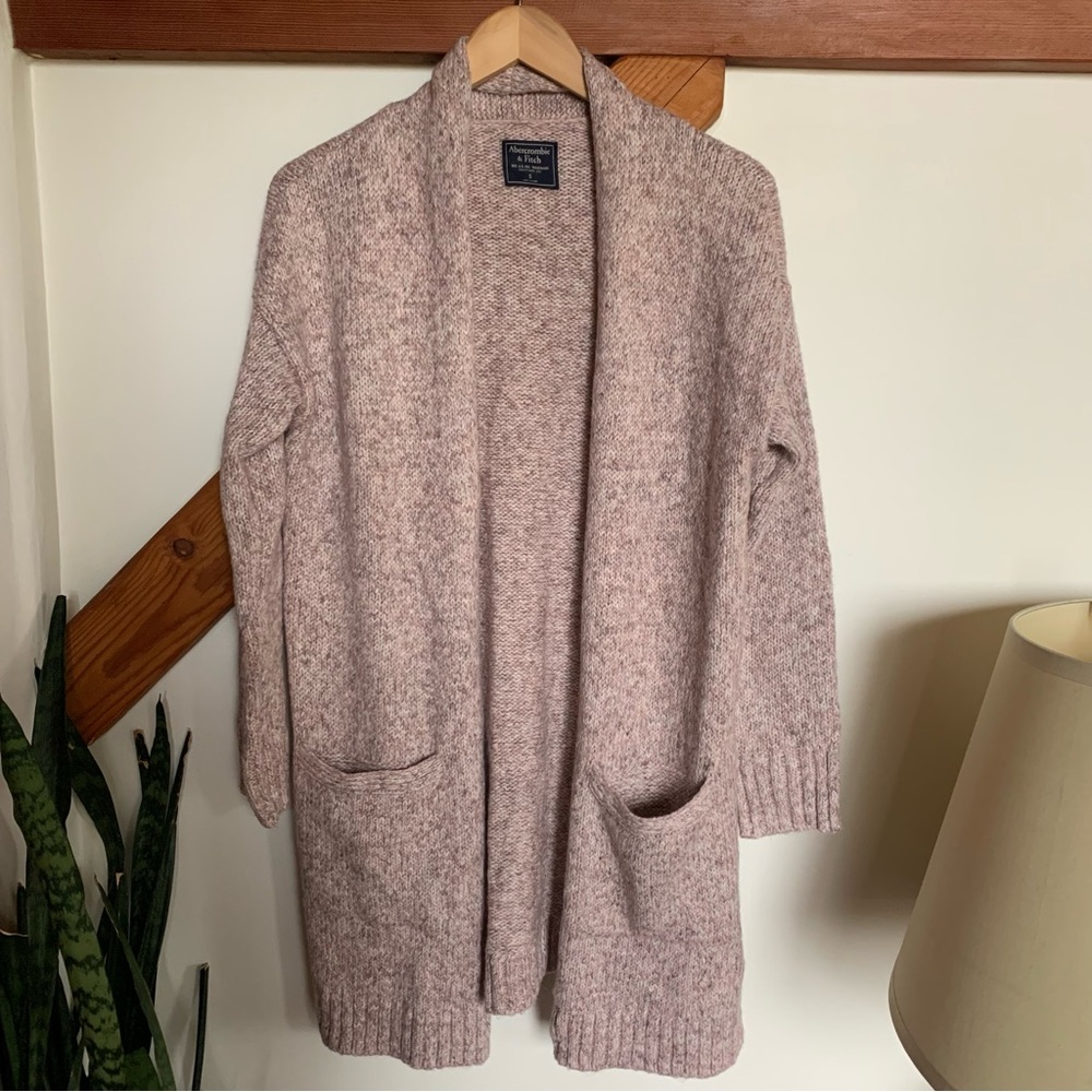 Abercrombie and Fitch long Cardigan dusty rose Size Small